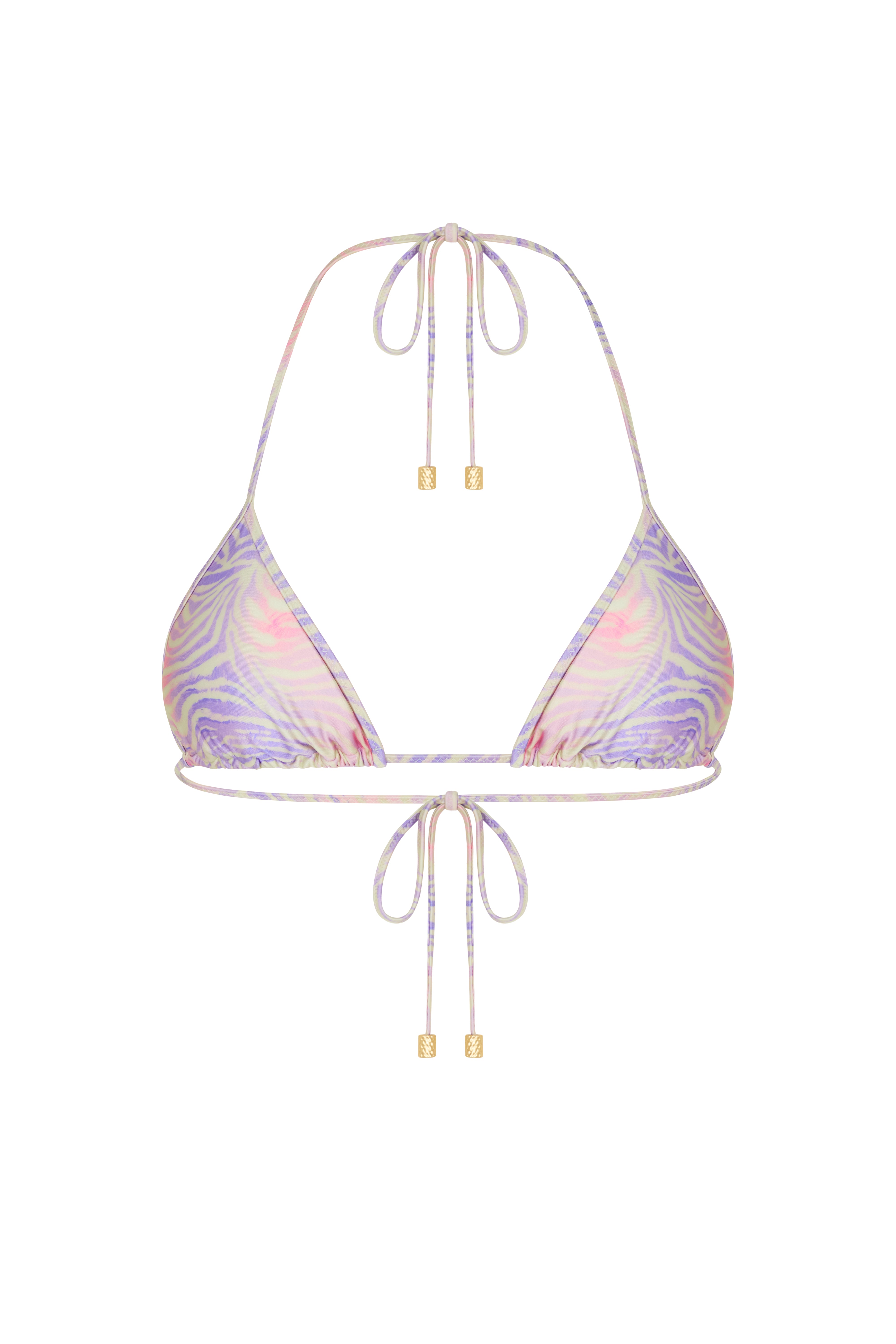 LOTTA Zebra Haze - Triangle Bikini Top – Sommer Swim EU