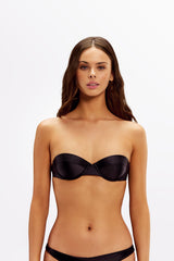 JACI NERO GLOSS - Balconette Bikini Top