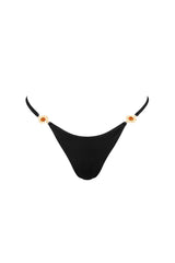 ROMA Nero Matte - Thong Bikini Bottoms