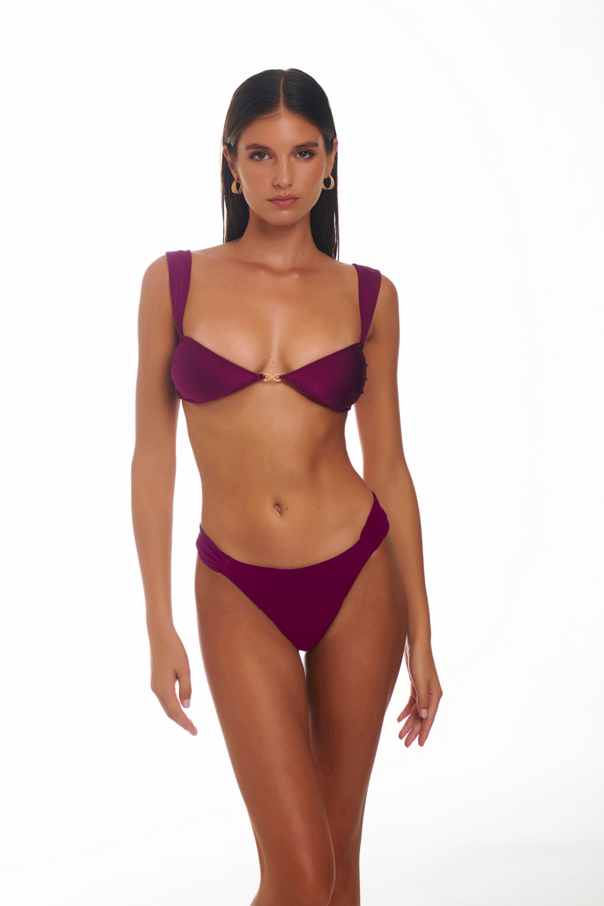 SORIYA Plum Caspia Infinity Purple Balconette Bikini Top