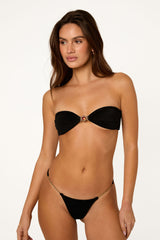 ATLAS Nero Matte - Bandeau Bikini Top