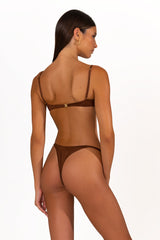 CAMELIA Chocolate Fondant - Balconette Bikini Top