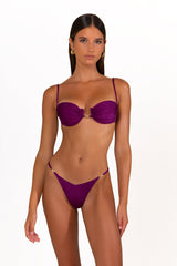 CAMELIA Plum Caspia - Balconette Bikini Top