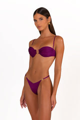 CAMELIA Plum Caspia - Balconette Bikini Top