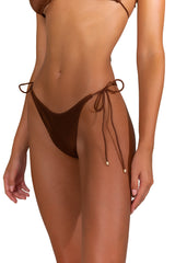 EBONI Chocolate Fondant - Tie Side Bikini Bottoms