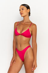 side view womens best bikini by sommer swim bikini swimwear hot bikinis this summer - niam magenta is a fuchsia bikini with thong bikini bottom