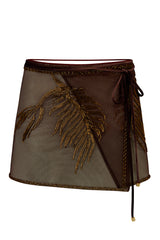 ORLA - Beaded Mini Wrap Skirt