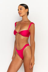 side view womens best bikini by sommer swim bikini swimwear hot bikinis this summer - zita magenta is a fuchsia bikini with cheeky bikini bottoms