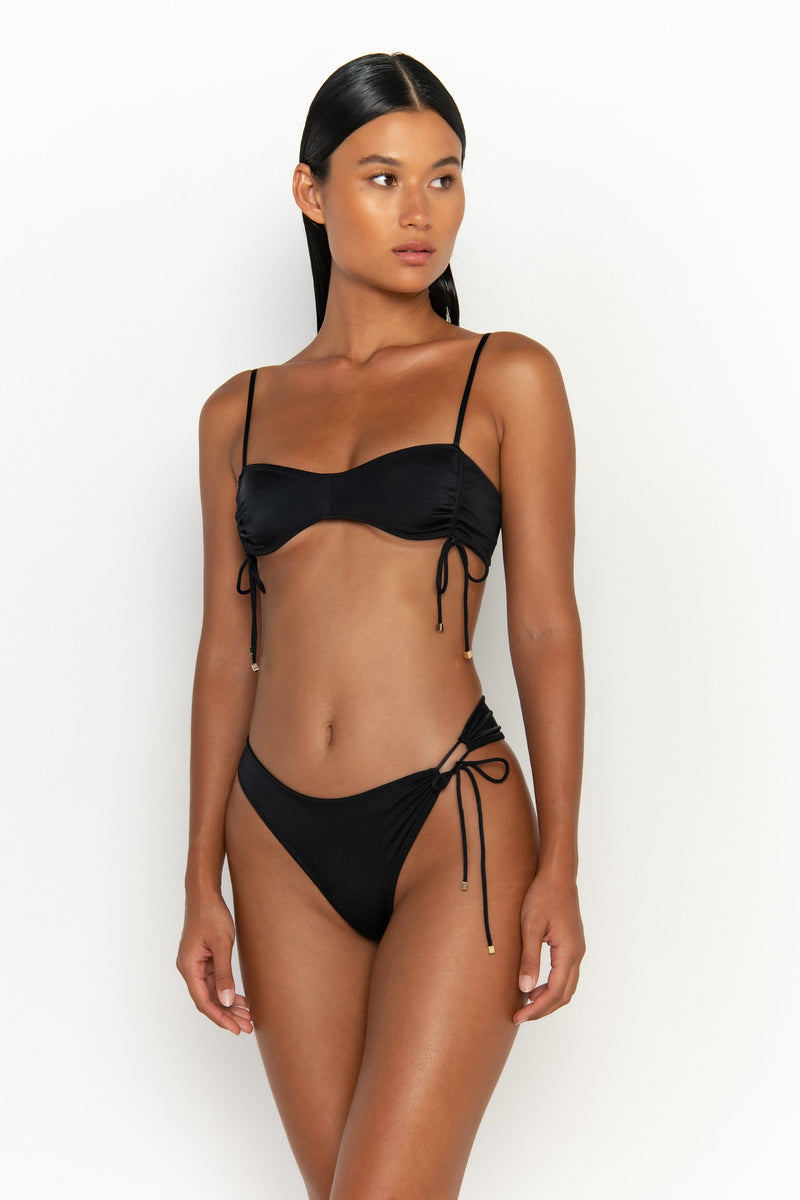 ADRIANA Nero - High Waised Bikini Bottom