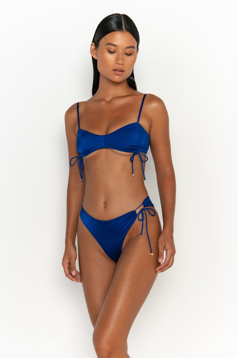 side view womens best bikini by sommer swim bikini swimwear hot bikinis this summer - adriana olympus is a royal blue bikini with high waisted bikini bottom