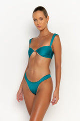 side view womens best bikini by sommer swim bikini swimwear hot bikinis this summer - soriya blue fondale is an aqua blue bikini with balconette bikini top