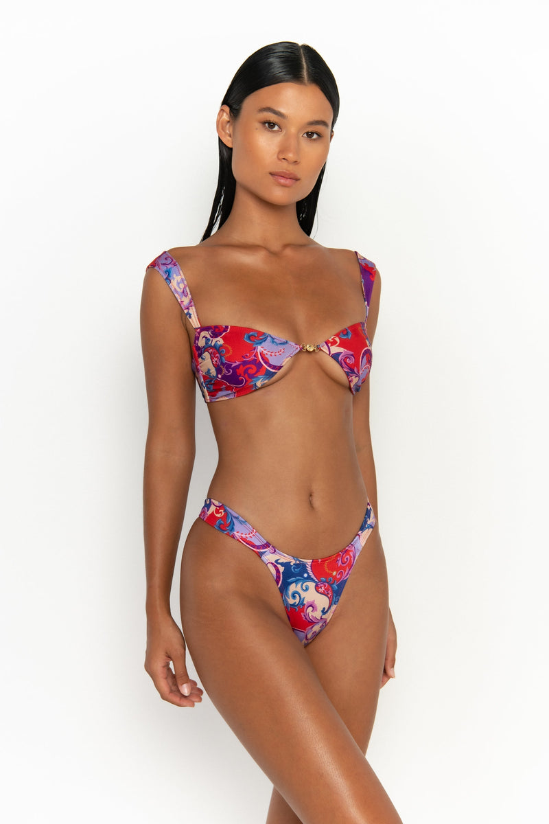 side view womens best bikini by sommer swim bikini swimwear hot bikinis this summer - soriya rococo is a print bikini with balconette bikini top